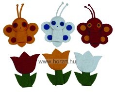 Ujjbábkészlet - A három pillangó