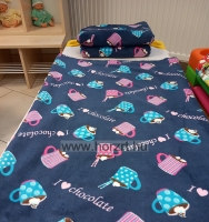 Nagy óvodai fektetőágy, zöld - 144x58x12 cm