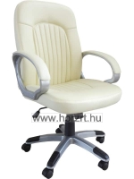 Főnöki bőrfotel - bézs