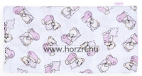 Textil pelenka, 70×70 cm, macis rózsaszín