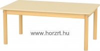 Bölcsődei téglalap asztal, 120x67x46 cm, lekerekített sarkokkal, élekkel - juhar