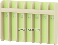 Rekeszes Törölköző- és pohártartó, 6 fő részére - fehér hátlappal