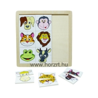 Hape Hangoskodó állatok- formaillesztő puzzle - 12 hó+