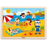 Vidám, állatos puzzle 24 hó+