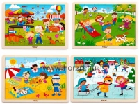 Puzzle 60 darabos maxi - Hercegnők