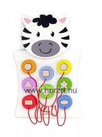 Zebra a falon-logikai játék