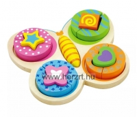 Montessori foglalkoztató házikó 18 hó+