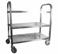 Ételszállító kocsi, 3 polcos