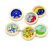 Mókás állatok-építőkockák kicsiknek <br>24 db-os készlet<br> DUBIE