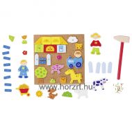 Hape Jegesmedve piramis - Montessori építő 24 hó+