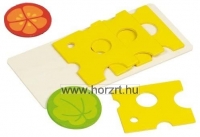 Élelmiszer szett bevásárló kosárban