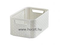 Curver Billenő fedeles szemetes, 15 l, fehér