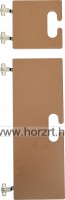Ajtószett Bambi gyereköltözőhöz - barna színben