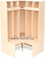 Szivárvány gyereköltözőszekrény - sarokelem - alacsony