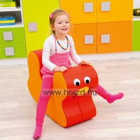 Bambi gyereköltözőszekrény - 6 személyes - fehér díszítéssel