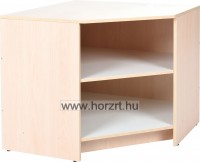 Színes sarokszekrény fából - gyerekeknek