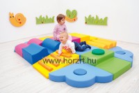 Vidám mozgásfejlesztő szivacsmodulszett a legkisebbeknek - Sziget 6 hó+