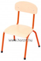 Csővázas gyerekszék 26 cm-es ülésmagassággal - narancs