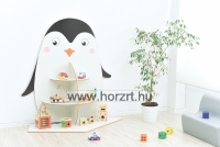 Rekeszes Törölköző- és pohártartó, 7 fő részére - fehér hátlappal