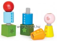 Logikai erdő, szín- és formaválogató játék 24 hó+