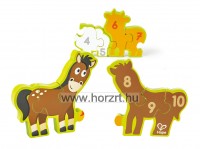 Hape Montessori tükrös forma puzzle 10 hó+