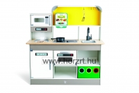 Játékmérleg - fa, szürke