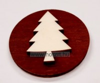 Szőlő fa öntapadós korongos jel