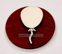 Napocska fa öntapadós korongos jel