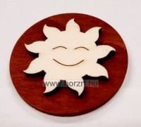 Kutya fa öntapadós korongos jel