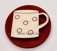 Gyertya fa öntapadós korongos jel