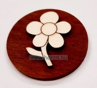 Méhecske fa öntapadós korongos jel