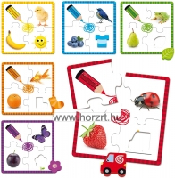 Ismerkedem a színekkel, GOULA puzzle 24 hó+