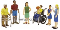 Sérült emberek - műanyag figurák
