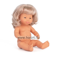 Baba, lány, Down-szindrómás, 38 cm, 10 hó+