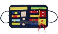 Montessori típusú készségfejlesztő kreatív rejtvénytáska játék