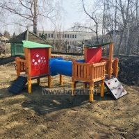 Homokozó, négyszög 2,5x2,5 m