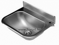 Fali kézmosó, csaptelep és takaróborítás nélkül