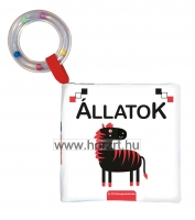 Kontrasztos babakönyv - Állatok - textilkönyv