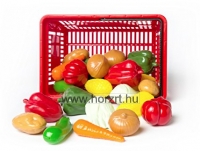 Bevásárlókosár zöldségekkel