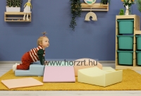 Modulkészlet kicsiknek V. világos pasztell - mozgásfejlesztő szivacsmodul 24 hó+