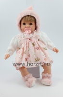 Ázsiai baba - lány, hajas, fürdethető, 38 cm 12 hó+