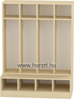 Komfort gyermeköltöző 4 fős -juhar