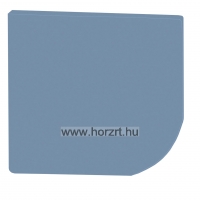 Ajtó -kicsi Komfort gyermeköltözőhöz, 23,9x25,6 cm - íves, acélkék