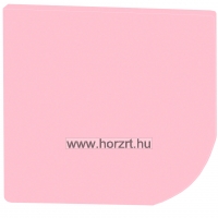 Ajtó -kicsi Komfort gyermeköltözőhöz, 23,9x25,6 cm - íves, pasztellrózsaszín