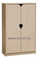 Laura szekrény, ajtós, 90x40x145 cm, juhar