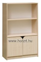 Laura szekrény, polcos, alul ajtós, 90x40x145 cm, juhar