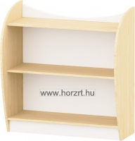 Marci íves kisszekrény, polcos, nyitott, juhar-fehér 82x38x86 cm