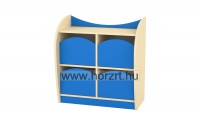 Marci 4 fiókos kisszekrény,<br>juhar-kék