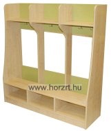 Marci polcos, nyitott kisszekrény, juhar-zöld