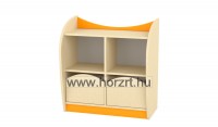 Marci kétfiókos kisszekrény<br>juhar-narancs